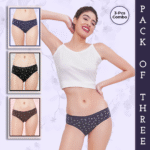 INNER SHRINGAAR Mid Waist Floral Printed Hipster Panty For Women